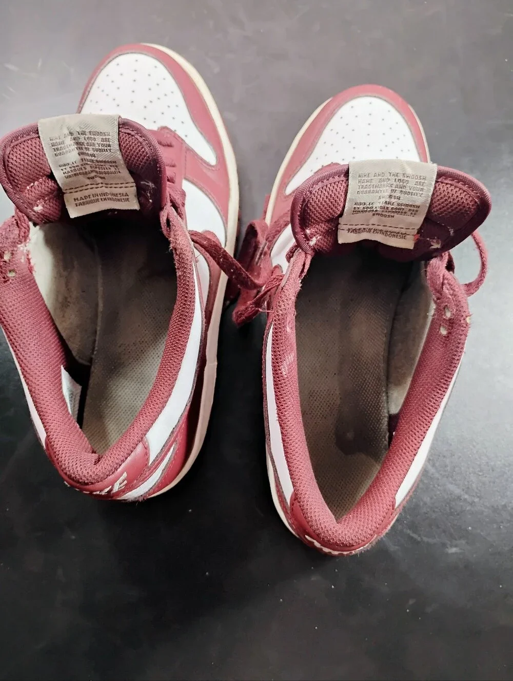 Nike Dunk Low Redwood GS 7Y White Gym Red FB9109‑115 – As‑Is